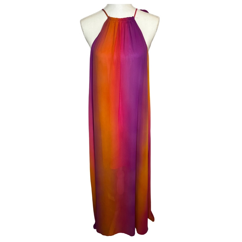Show Me Your MuMu Pink and Orange dress - Picture 3 of 10
